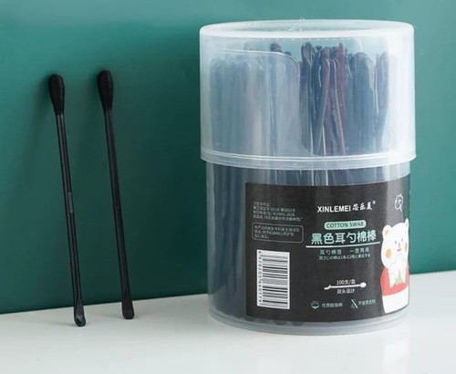 COTTON SWABS BR-0139 / S574 - 100 EAR CLEANING COTTON SWABS WITH SPOON