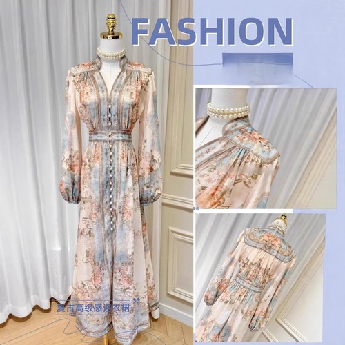 WOMEN'S DRESS WD-0863 / S442 - FLORAL DRESS