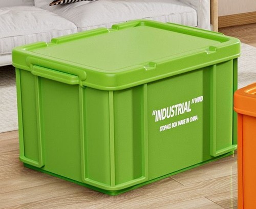 Industrial storage box / HM-0520 / S200C - SIZE SMALL : WIDTH 29CM & HEIGHT 24CM COLOR GREEN