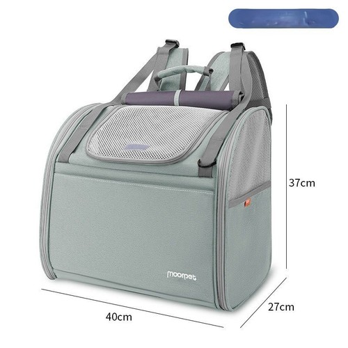 PET BACKPACK / PS-0017 - FOR DOGS AND CATS COLOR: GREEN SIZE: 20*27*37cm