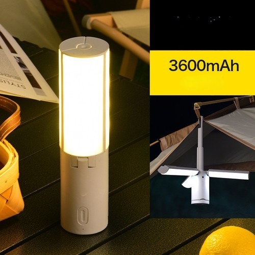مصباح تخييم قابل للطي متعدد الوظائف بقوة 3600 مللي أمبير في الساعة / HM-0036/S704-B