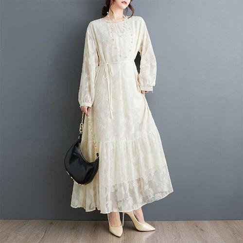 فستان بأكمام طويلة WD-0866 / K120