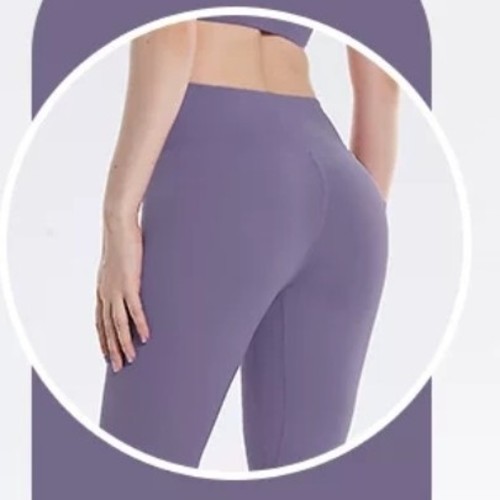 HIGH WAIST FITNESS PANTS FOR WOMEN / SF-0045/S260 - COLOR PURPLE HIGH WAIST FITNESS PANTS FOR WOMEN