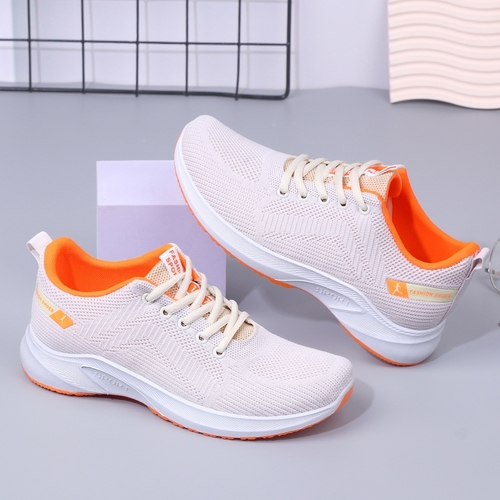 WOMEN'S RUBBER SHOES WS-0239/X09 - Color combination white and orange