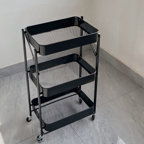 FOOD STORAGE RACK / KN-0326 / S319 - 3 LAYER COLOR BLACK