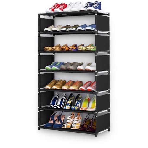MULTI-LAYER SHOE RACK / HM-0686 / F228 - 7 Layers shoe rack Color: black, gray