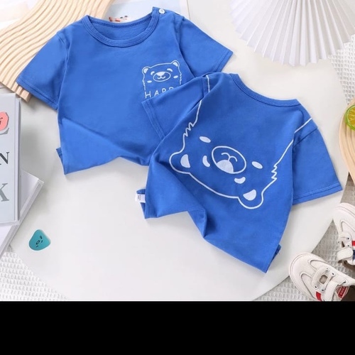 COTTON TSHIRT BB-0147/C20-B - Cotton Tshirt for boy color blue