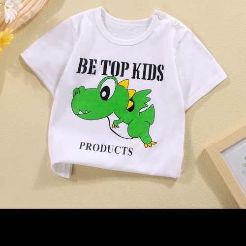 COTTON TSHIRT BB-0148/C20-C - Cotton Tshirt for boy combination white-green