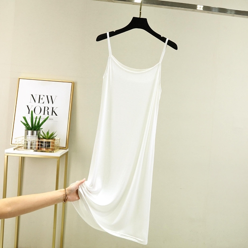 SLEEVELESS DRESS / WD-0472 / S627 - COLOR WHITE LENGTH BELOW THE KNEE