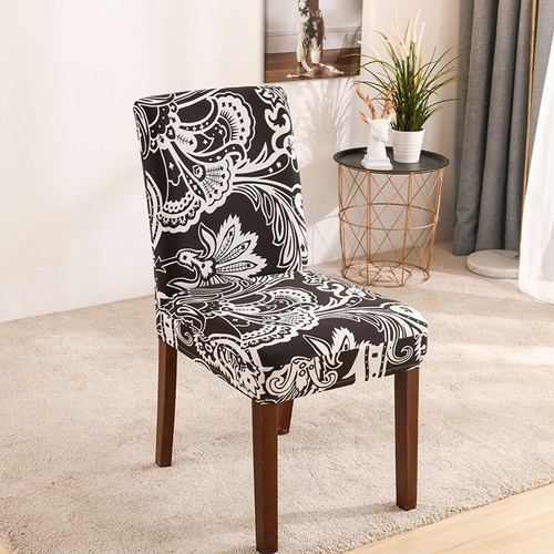 DINING CHAIR COVER / HM-0700 / S429B - Color: black-white
