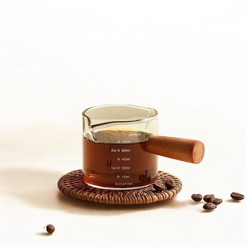 MINI MEASURING CUP GLASS  / KN-0447 / F183 - 75ml measuring cup
