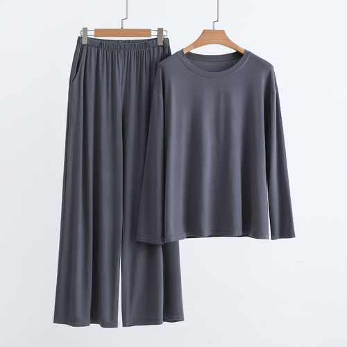 WOMEN'S LONG-SLEEVE SHIRT AND PANTS /  WD-0939/C27 - Color gray