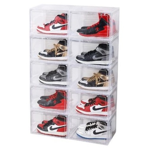 HIGH TOP SHOE BOX / HM-0709 / H03 - 10pcs transparent shoe box