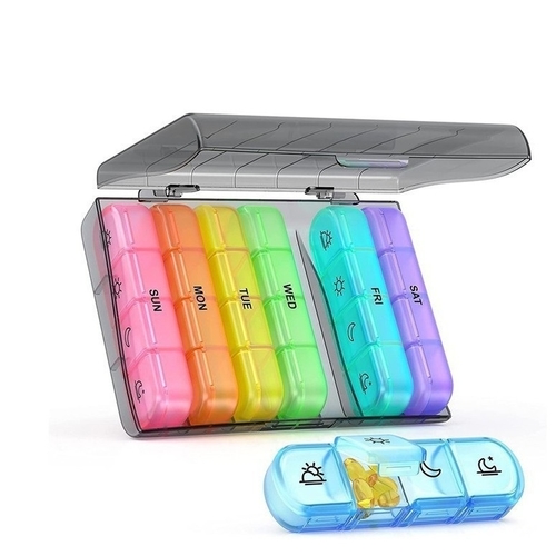 28-DAY PORTABLE PILL ORGANIZER / U106 - Portable pill organizer