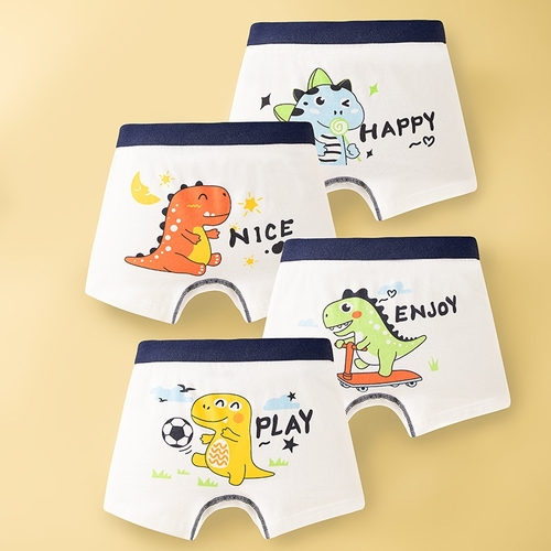 BOY'S UNDERWEAR / BY-0187/K139 - Boyleg shorts 4IN1 PACK-ASSORTED Size xl