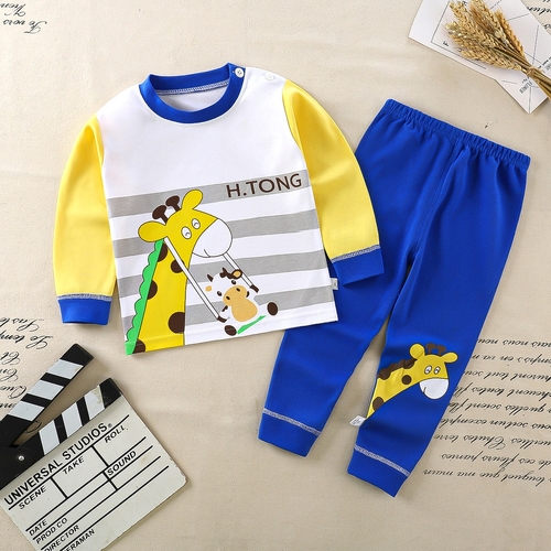 TWO PIECE SET PAJAMA AND SWEATSHIRT / BY-0069/C78B - COLOR WHITE, YELLOW, BLUE