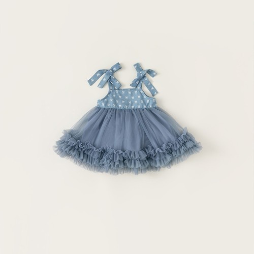 GIRL'S PRINCESS DRESS / U244 - Color blue