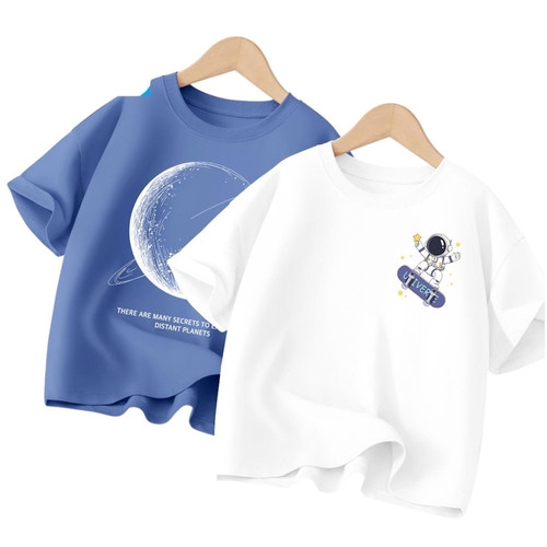 2-PIECE BOY'S COTTON T-SHIRT / UNIVERSE U336 - 2PCS Cotton tshirt