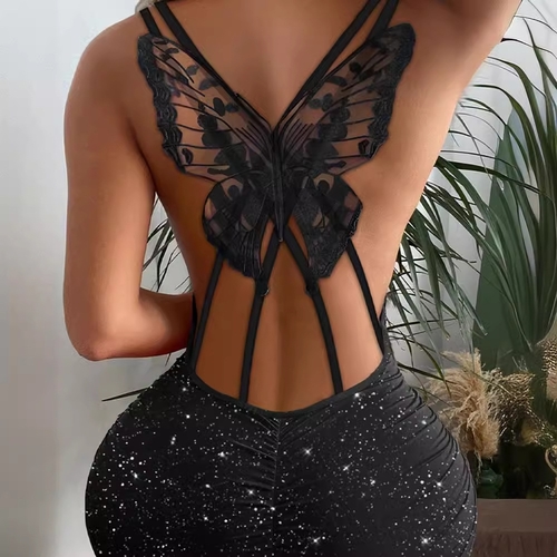 فستان BODYCON مطرزة بالترتر نسائي / U345