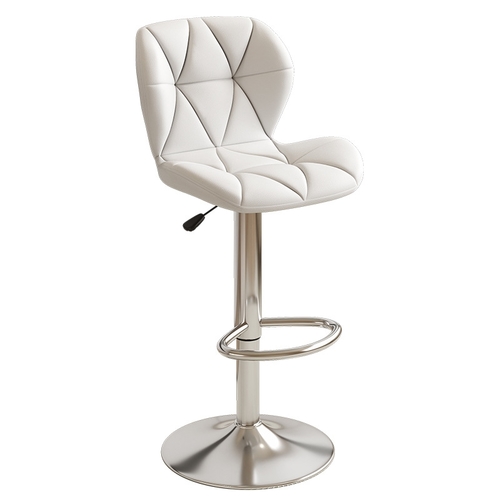 BAR STOOL - HEIGHT 107CM / U162 - Adjustable bar stool Material : steel and leather