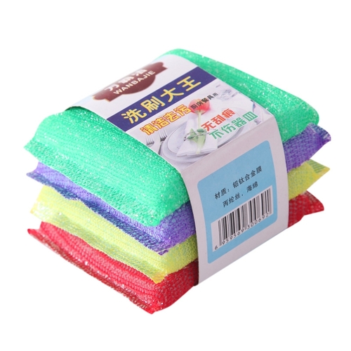3 pills KITCHEN SPONGE / U334 - 4IN1 PACK-ASSORTED COLOR