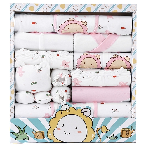 NEWBORN BABY CLOTHING SET / U417 - Baby clothes Color:pink white