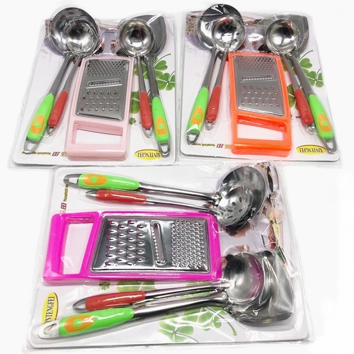 KITCHENWARE SET / U466 - Combination of set shovel spoon colander vegetable planer