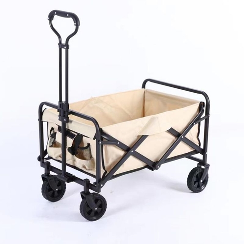 FOLDING CAMPING WAGON / BEIGE / F090 - Camping cart
