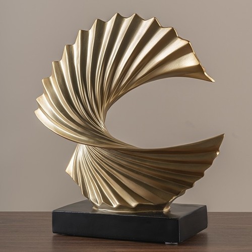 WAVE RESIN-MODERN ABSTRACT HOME DECOR / S39 - Size: 25*16*29cm