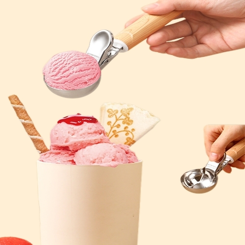 STAINLESS STEEL ICE CREAM SPOON / ROUND S76 - 304 STAINLESS STEEL ICE CREAM SPOON