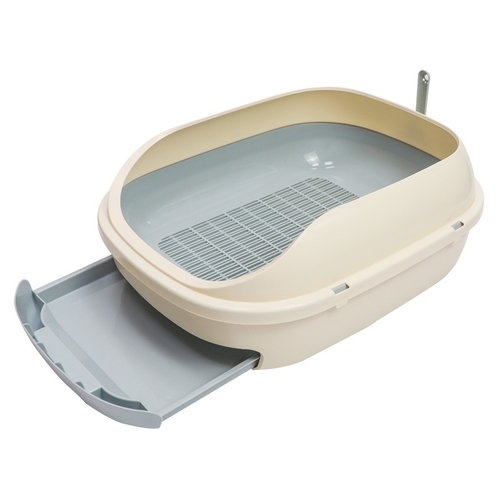 CAT LITTER BOX / K107 - DOUBLE LAYER DRAWER CAT LITTER BOX SIZE 63*45*21.5