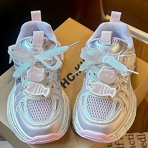 GIRL'S RUBBER SHOES / PINK K109 - Color:gray pink