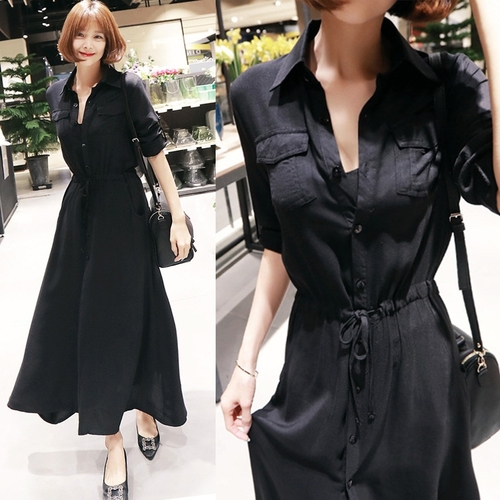 WOMEN'S BLACK DRESS / S295 - Size: medium