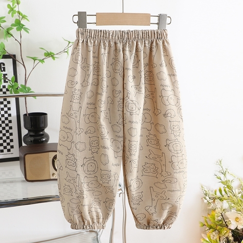 JOGGER PANTS FOR CHILDREN / BEIGE F026B - COLOR:CREAM