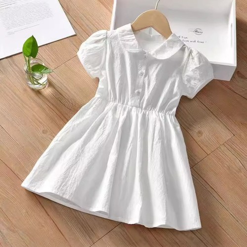 GIRL'S PRINCESS DRESS-WHITE / S822B - Color:white