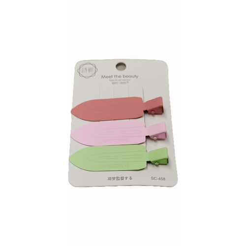 3-PIECE HAIRPIN / S446J - 3PCS IN 1 PACK-ASSORTED COLOR