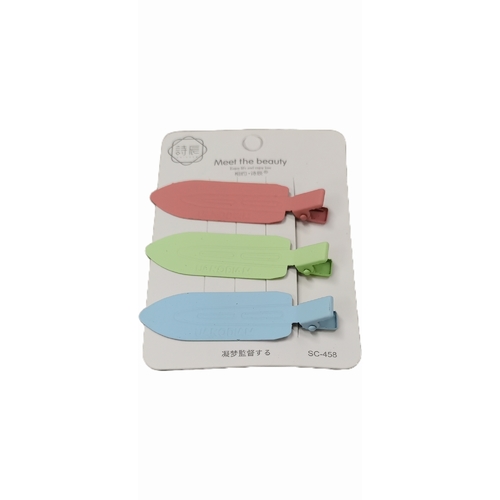 3-PIECE HAIRPIN / S446K - 3PCS IN 1 PACK-ASSORTED COLOR