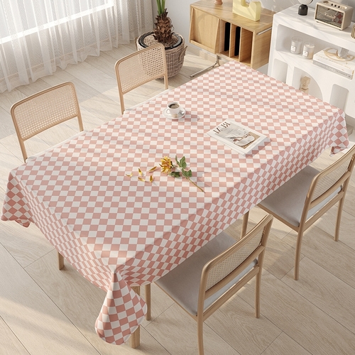 60*120CM WATERPROOF TABLECLOTH  / PINK S635 - Width : 60cm  Length : 120cm