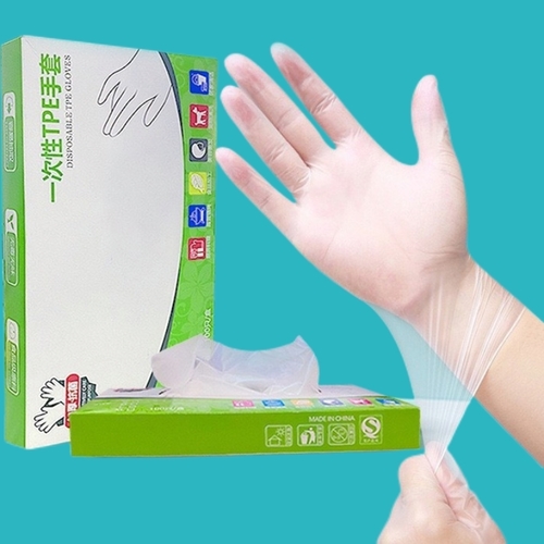 100-PIECE DISPOSABLE VINYL GLOVES / GREEN BOX S873 - 100pcs/box