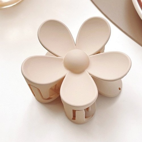 FLOWER HAIRCLIP / S318-47 - Color: beige Size:. 7.3cm
