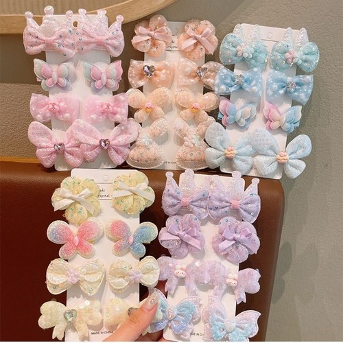 8-PIECE HAIRCLIP / U209 - 4 PAIRS IN 1 PACK-ASSORTED DESIGN/COLOR