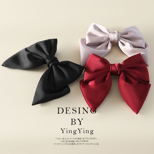 BIG BOW HAIRPIN / U255 - Color red