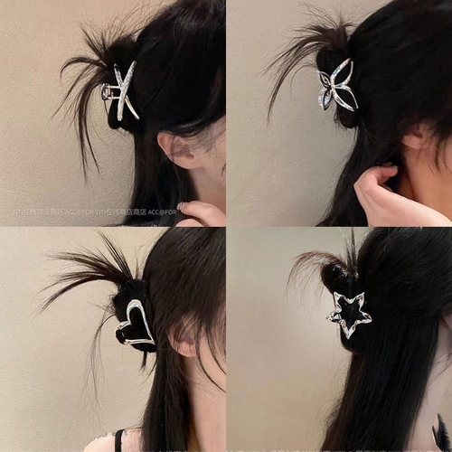 METAL HAIR CLIP / U252A - Color: Silver