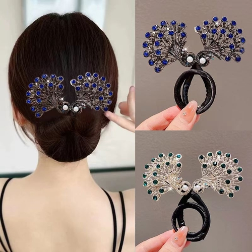 WOMEN'S TWISTED HAIRCLIP / S672B - RHINESTONE TWISTED HAIRCLIP