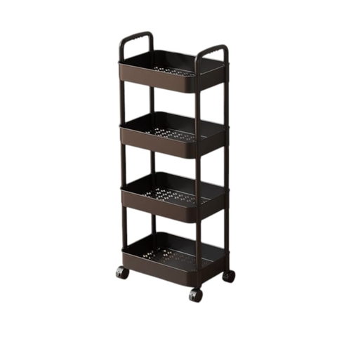 4 LAYER MOVABLE STORAGE PLASTIC RACK - J18 - Material:plastic