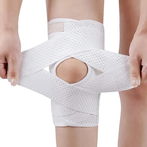 KNEE BRACE / WHITE /U492 - Knee compression stabilizer