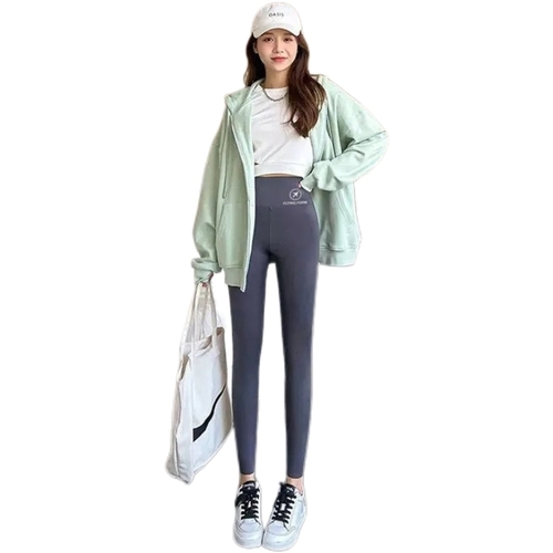 HIGH WAIST YOGA PANTS / S741G - Color:gray
