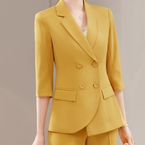 YELLOW BLAZER / S274 - Size: 4XL