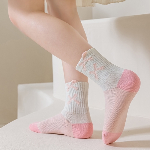 5-PIECE SOCKS FOR GIRLS / S918B - 5 PAIRS IN ONE SET