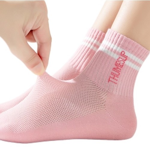 5-PIECE SOCKS FOR GIRLS / S918D - 5 PAIRS IN 1 PACK-ASSORTED COLOR